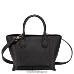 черен Жени чанта за пощенска кутия чанти Longchamp 6084PZ163 - Image 4