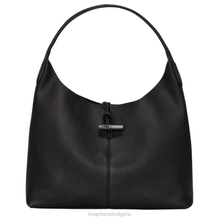 черен Жени чанта Roseau Essential Hobo чанти Longchamp 6084PZ357