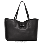 черен Жени чанта Roseau Essential Tote чанти Longchamp 6084PZ360