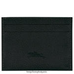 черен Жени le foulonne картодържател кожени изделия Longchamp 6084PZ643 - Image 2