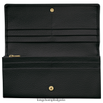 черен Жени le foulonne континентален портфейл кожени изделия Longchamp 6084PZ602 - Image 2