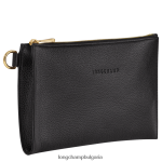 черен Жени le foulonne торбичка кожени изделия Longchamp 6084PZ699 - Image 2