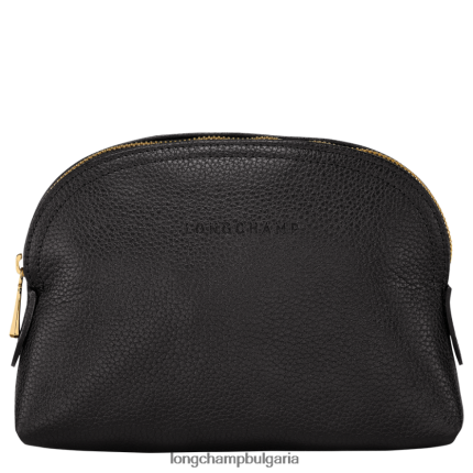 черен Жени le foulonne торбичка кожени изделия Longchamp 6084PZ694