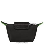 черен Жени le pliage зелена кесия за монети кожени изделия Longchamp 6084PZ506 - Image 2