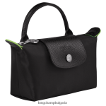 черен Жени le pliage зелена торбичка с дръжка кожени изделия Longchamp 6084PZ669 - Image 3