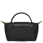 черен Жени le pliage зелена торбичка с дръжка кожени изделия Longchamp 6084PZ669 - Image 4