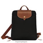 черен Жени le pliage оригинална раница чанти Longchamp 6084PZ441