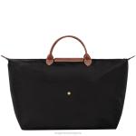 черен Жени le pliage оригинална чанта за пътуване чанти Longchamp 6084PZ805 - Image 4
