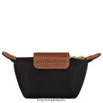 черен Жени le pliage оригинално портмоне за монети кожени изделия Longchamp 6084PZ499 - Image 2