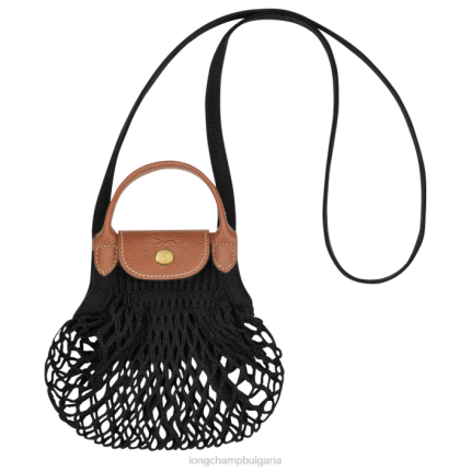 черен Жени le pliage filet mesh bag кожени изделия Longchamp 6084PZ218