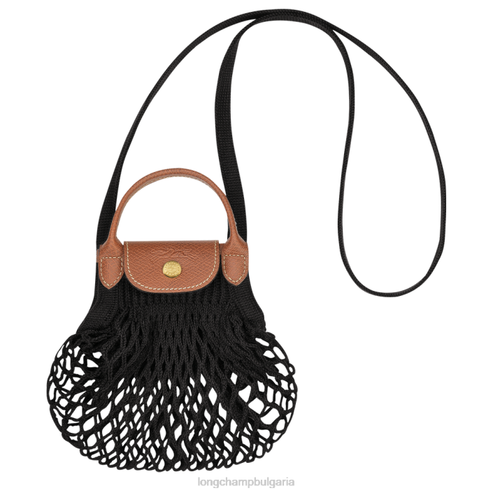 черен Жени le pliage filet mesh bag кожени изделия Longchamp 6084PZ218 - Image 1