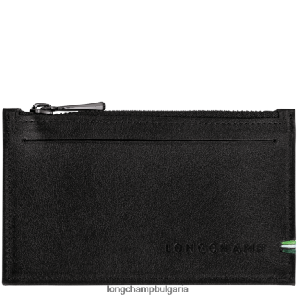 черен мъже кесия за монети sur seine кожени изделия Longchamp 6084PZ1133