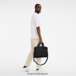 черен мъже куфарче Boxford чанти Longchamp 6084PZ1093 - Image 2