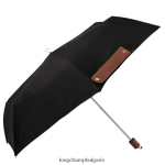 черен мъже чадър аксесоари Longchamp X D'heygere 6084PZ962