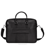 черен мъже le foulonne куфарче чанти Longchamp 6084PZ1100 - Image 4