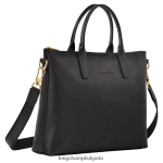 черен мъже le foulonne куфарче чанти Longchamp 6084PZ467 - Image 2