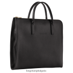 черен мъже le foulonne куфарче чанти Longchamp 6084PZ470 - Image 3