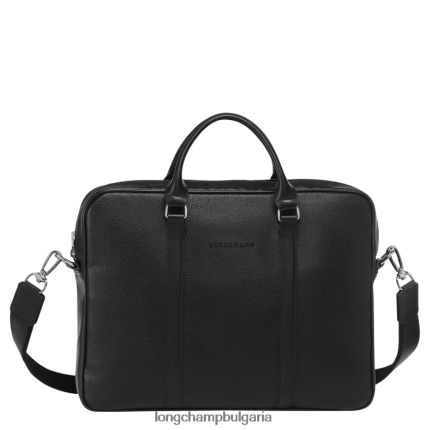 черен мъже le foulonne куфарче чанти Longchamp 6084PZ475