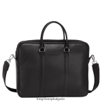 черен мъже le foulonne куфарче чанти Longchamp 6084PZ478
