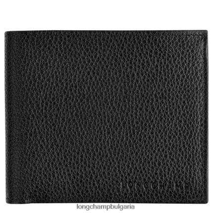 черен мъже le foulonne портфейл кожени изделия Longchamp 6084PZ627