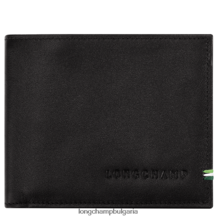 черен мъже sur seine портфейл кожени изделия Longchamp 6084PZ1127