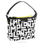 Черно бяла Жени le pliage lgp съединител чанти Longchamp 6084PZ227 - Image 3