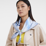 шисти Жени копринен шал колекция пролет/лято 2023 90 аксесоари Longchamp 6084PZ1054 - Image 2